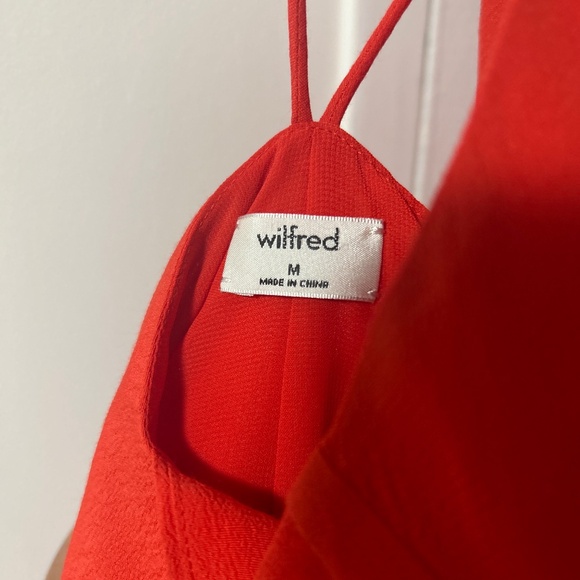 Aritzia Wilfred Orange Midi Dress - Picture 2 of 3